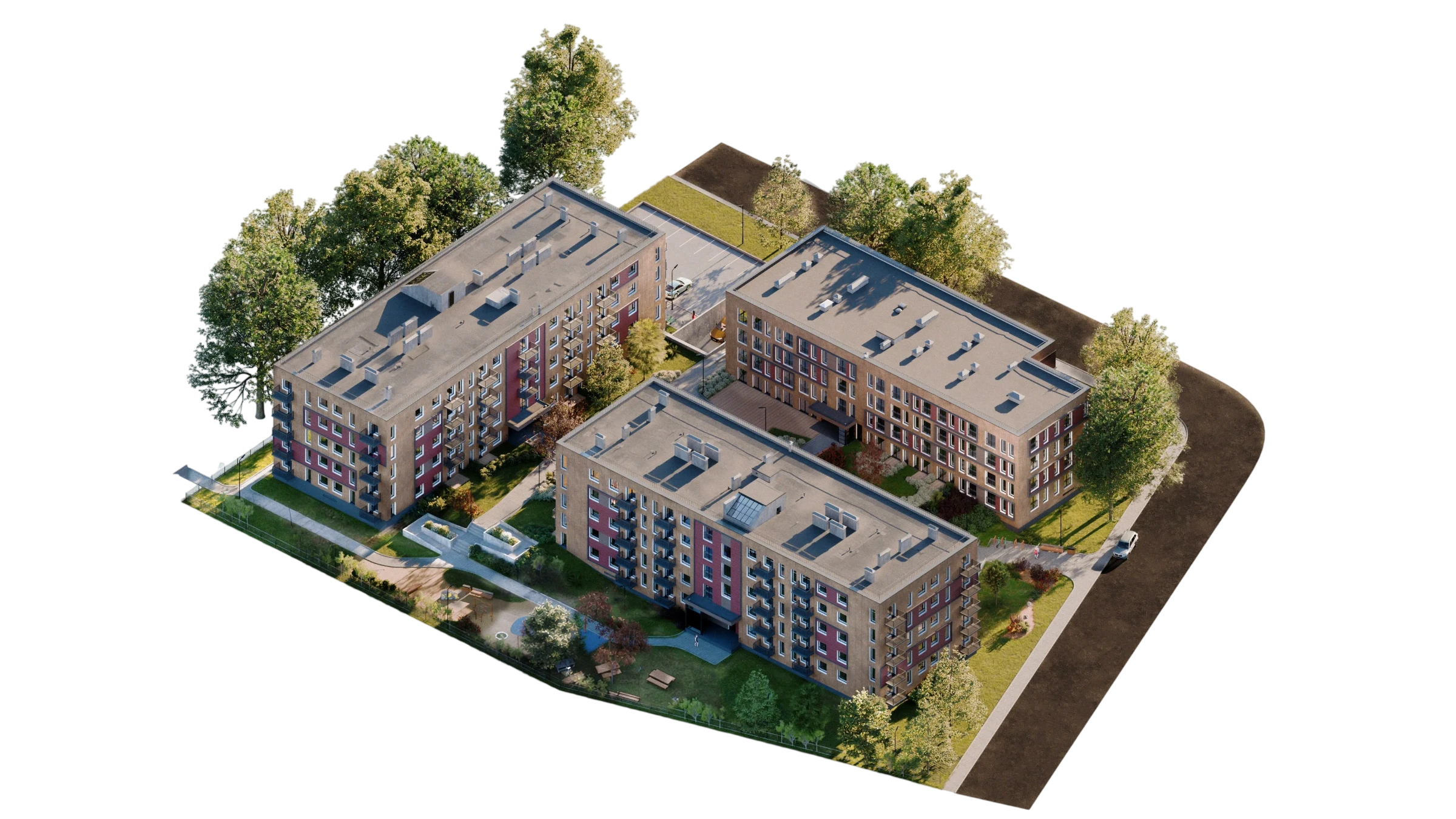 Piekrasta Rezidence building overview